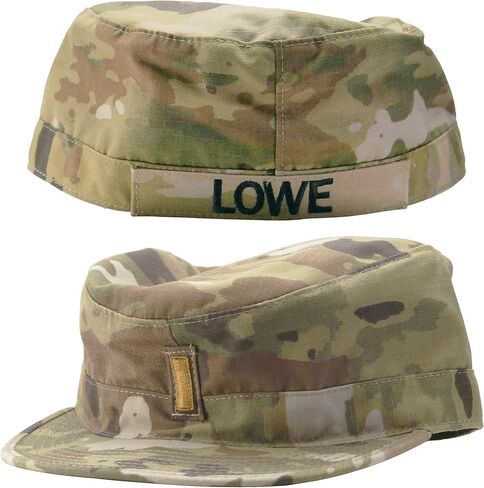 Army Patrol Cap OCP with Sew On Rank and Name Tape USGI in Saudi Arabia