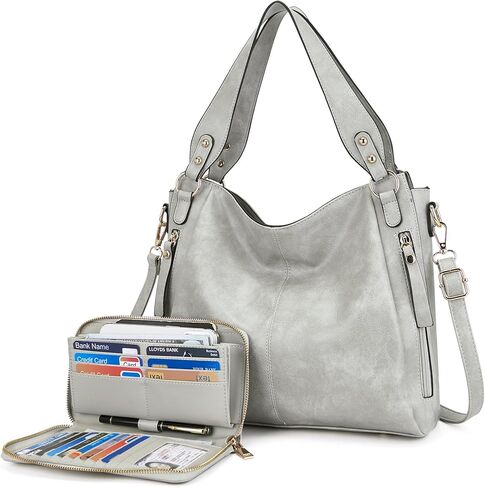 Women's Hobo Handbags Crossbody Bags Ladies Tote Shoulder Bags Purses and Wallet Set 2pcs in Kuwait