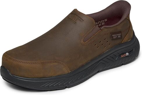 Skechers Men's Arch Fit Crosser Double-Gore Hands Free Slip in Construction Shoe in Kuwait