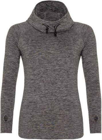 AWDis Cool Girlie Cowl Neck Top Grey Melange XS in Saudi Arabia