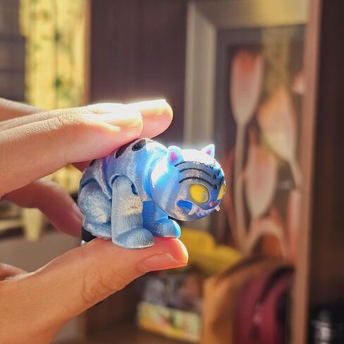 3D مطبوعة ديربي النمر، 7 "تململ مخلوق مرنة الحيوان المفاتيح، لطيف سيارة حلقة رئيسية حقيبة الهاتف المحمول معلقة للفتيات، أفضل هدية لعيد ميلاد عيد الميلاد رأس السنة الجديدة in Kuwait