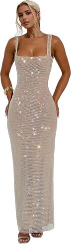 Glitter Mesh Bodycon Dress for Women 2025 Birthday,Bachelorette Party in Saudi Arabia