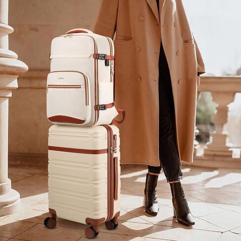 YAMTION Luggage Sets 6 Piece,Hardside 20In Suitcase with Spinner Wheels,TSA Lock,Carry On Suitcase Travel Essentials for Personal Items in Saudi Arabia