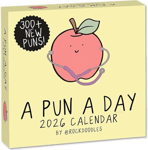 تقويم مكتب Rockdoodles 2024 Punny اليومي | تقويم مضحك 2024 يومًا بيوم للمنزل أو المكتب، التقويم اليومي 2024 صفحة يوميًا، تقويم نكتة الأب مع صفحات تمزيقها والتورية اليومية، المضحك المثالي in Kuwait