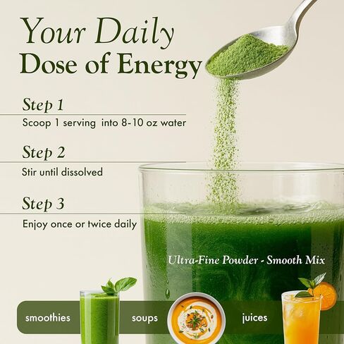 سبيرولينا عضوية + مسحوق المورينغا الأخضر العضوي، خالي من الغلوتين، صديق للنباتيين، التخلص من السموم والهضم، أطعمة فائقة الجودة 30 حصة مصنوعة في الولايات المتحدة الأمريكية in Kuwait