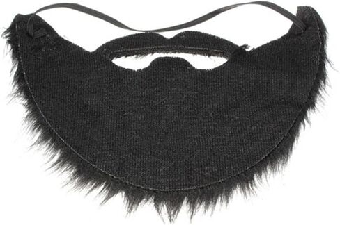 Halloween Fake Beard, Men Costume Party Funny Costume Beard, Black Chong Beard Mustache Halloween Wig in Saudi Arabia
