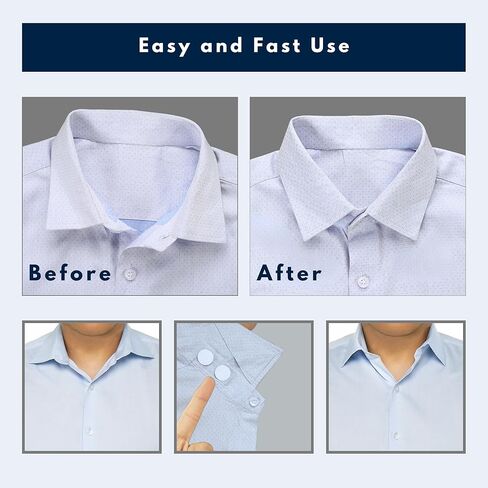 ثبات الياقات للقمصان الرجالية (3 أزواج) - حشوات ياقة القميص ومقويات الياقات. مستلزمات تخزين مثالية للرجال، هدايا عيد الميلاد للأب أو الصديق 2025، هدية للرجال أقل من 10 دولارات. in Kuwait