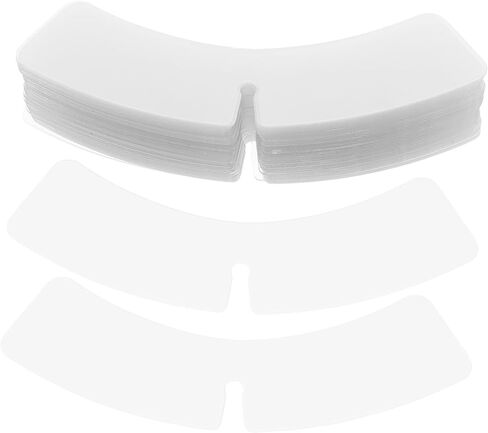 100 قطعة من طوق القميص الشفاف، يبقى دعم التثبيت من البلاستيك العملي للرجال والنساء، قمصان قابلة لإعادة الاستخدام، شكل طوق لخط عنق أنيق in Kuwait