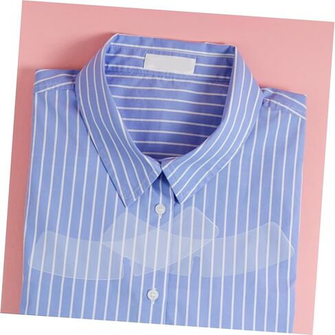 100 قطعة من طوق القميص الشفاف، يبقى دعم التثبيت من البلاستيك العملي للرجال والنساء، قمصان قابلة لإعادة الاستخدام، شكل طوق لخط عنق أنيق in Kuwait