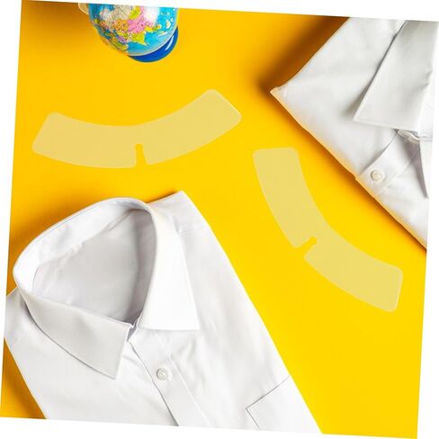 100 قطعة من طوق القميص الشفاف، يبقى دعم التثبيت من البلاستيك العملي للرجال والنساء، قمصان قابلة لإعادة الاستخدام، شكل طوق لخط عنق أنيق in Kuwait