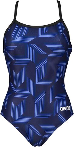 ARENA Performance Girls' Puzzled Team Print Light Drop Back Youth Bathing Swimsuit in Saudi Arabia