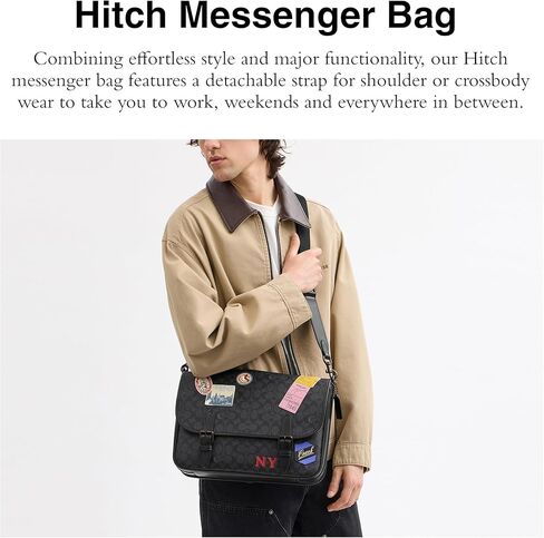 Coach Hitch Messenger Bag with Patches in Saudi Arabia