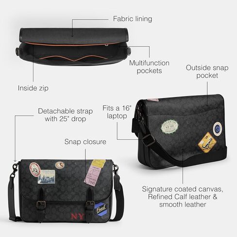 Coach Hitch Messenger Bag with Patches in Saudi Arabia