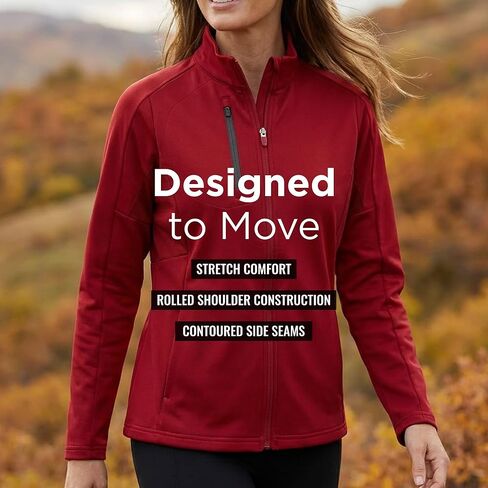 Antigua Women’s Generation Full Zip Jacket - Lightweight Stretch Interlock, Contoured Fit, Zippered Chest Pocket, Layering in Saudi Arabia