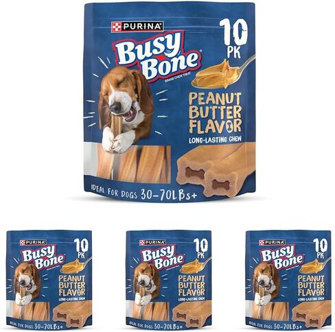 Purina Busy Bone Large Dog Chew Treats, Peanut Butter Flavor, 6 ct Pouch in Saudi Arabia
