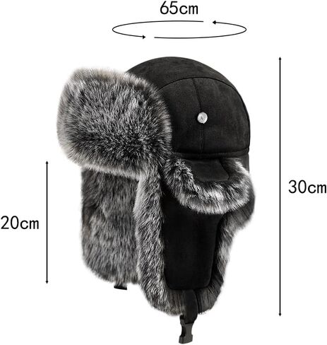 الشتاء جندي الصياد قبعة فو الفراء الروسية القوزاق Ushanka قبعة مع سماعات الأذن غامض الصيد تزلج الثلوج قبعة للجنسين in Kuwait