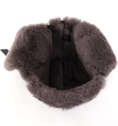 قبعة Mumcu's للرجال من جلد الغنم الطيار الروسي Ushanka الطيار الطيران الفراء الأذن رفرف خوذة قبعة in Kuwait