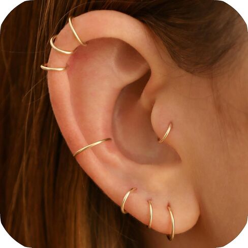 S925 Sterling Silver Gold Dangle Huggie Earrings for Women, 18k Gold Plated Lightweight Dangle Hoop Earrings, Dangling Hinged Small Hoop Earrings with Shine Rhombus Charm in Saudi Arabia