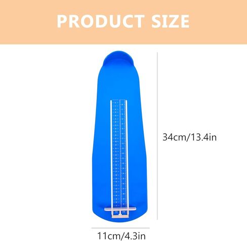 TEHAUX Professional Eu Foot Measuring Ruler for Adults and Teens Plastic Foot Gauge with Accurate Scale for Home Use Lightweight and Sturdy in Saudi Arabia