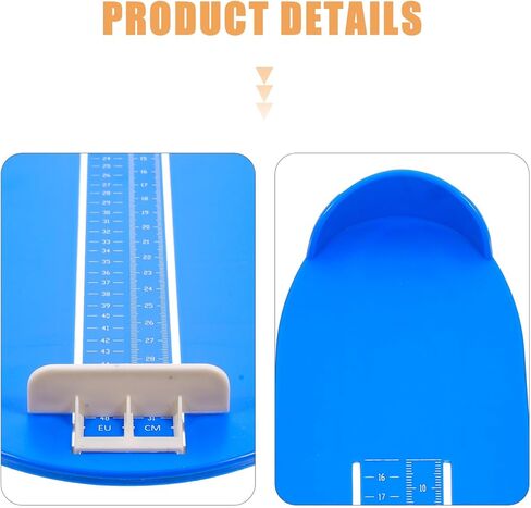 TEHAUX Professional Eu Foot Measuring Ruler for Adults and Teens Plastic Foot Gauge with Accurate Scale for Home Use Lightweight and Sturdy in Saudi Arabia