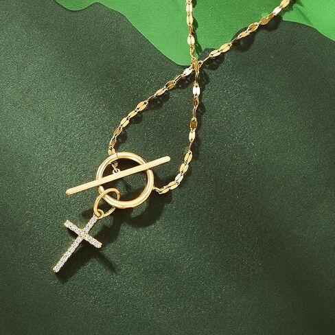 Pure Collection by Ross-Simons 0.10 ct. t.w. Diamond Cross Charm in 14kt Yellow Gold in Saudi Arabia