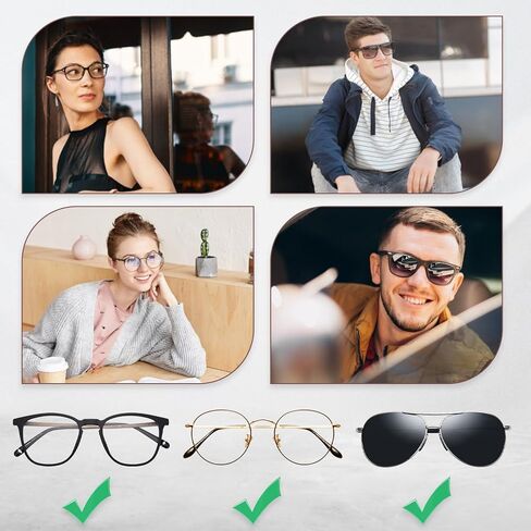 Eyeglass Strap 8 Pcs Leather Eyeglass Chains Eye Glasses Holders Around Neck Eyewear Retainer for Men Women Multicolor in Saudi Arabia