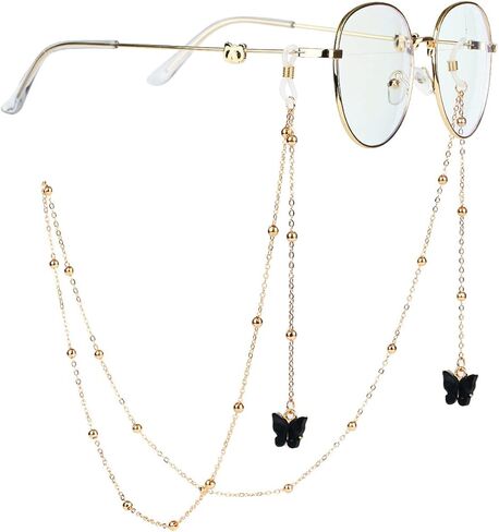 Eyeglass Chain for Women Men Elegant Stylish Mask Chain Butterfly Style Eyewear Lanyard Fashion Eyeglasses Accessories in Saudi Arabia