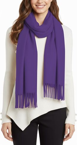 BFONS Winter Sarf for Womens, Fashion Long Shawls Wraps Pure Color, Cashmere Scarf Pashmina Shawls Wraps for Wedding Party in Saudi Arabia