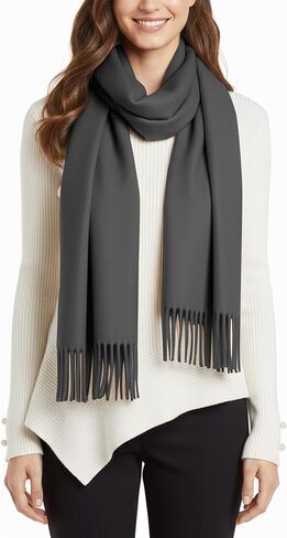 BFONS Winter Sarf for Womens, Fashion Long Shawls Wraps Pure Color, Cashmere Scarf Pashmina Shawls Wraps for Wedding Party in Saudi Arabia