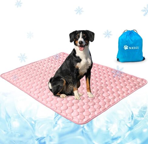 Dog Cooling Mat, Cooling Bed for Dogs Easy Washable Cooling Pad for Dog for All Types of Pets and is Perfect for Both Indoor and Outdoor Use, Including Car Seats 40" x 28" in Saudi Arabia