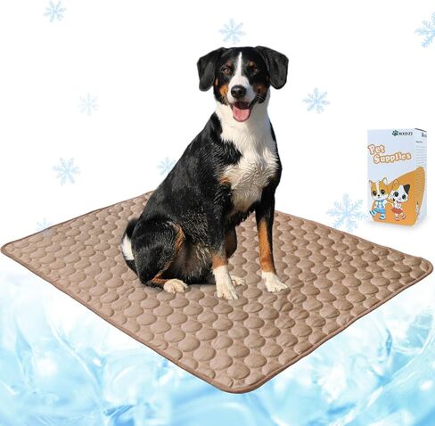 Dog Cooling Mat, Cooling Bed for Dogs Easy Washable Cooling Pad for Dog for All Types of Pets and is Perfect for Both Indoor and Outdoor Use, Including Car Seats 40" x 28" in Saudi Arabia