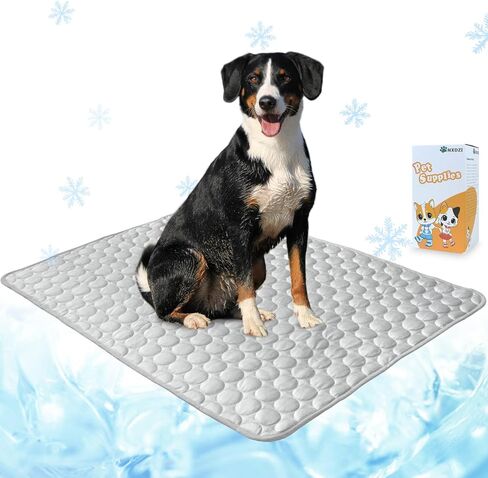 Dog Cooling Mat, Cooling Bed for Dogs Easy Washable Cooling Pad for Dog for All Types of Pets and is Perfect for Both Indoor and Outdoor Use, Including Car Seats 40" x 28" in Saudi Arabia