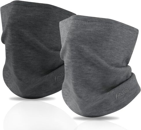 ISQ 2-Piece Winter Warm Neck Gaiter Set Soft Wool Neck Warmer Cold Weather Ski Mask Scarf for Men&Women in Saudi Arabia