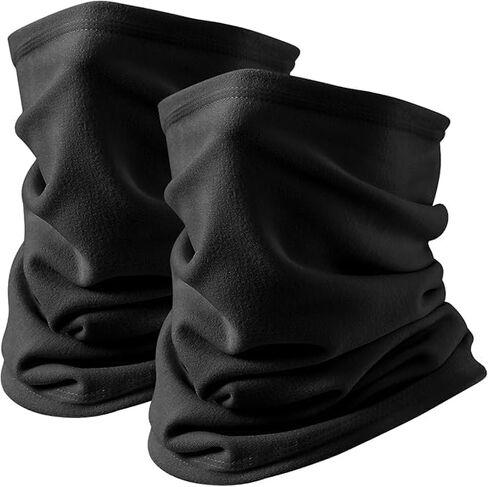 2 Pack Winter Neck Gaiter, Windproof and Warm Face Cover Scarf, Ideal for Cold Weather Sports Windproof and Warm Face Cover, Cold-Resistant Sports Scarf in Saudi Arabia
