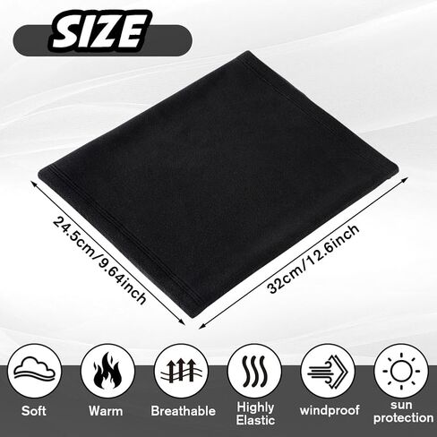 2 Pack Winter Neck Gaiter, Windproof and Warm Face Cover Scarf, Ideal for Cold Weather Sports Windproof and Warm Face Cover, Cold-Resistant Sports Scarf in Saudi Arabia