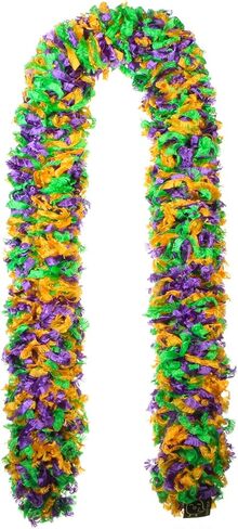 MARDI GRAS ريش صناعي أصلي بدون ريش (مصنوع من الغزل)، براءة اختراع أمريكية رقم D814,740. قطع إلى الطول. صنع في أمريكا in Saudi Arabia