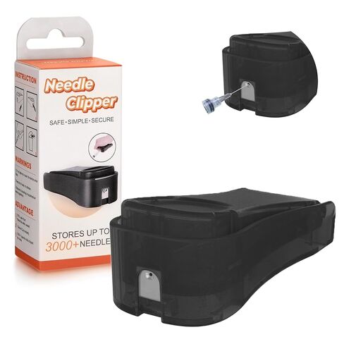 ماكينة قص وقص دبوس بإبرة سوداء - أداة تخلص مدمجة من الفولاذ المقاوم للصدأ بسعة تزيد عن 3000 | شفرة شديدة التحمل جاهزة للسفر للخياطة والإبر الحرفية وخطافات الصيد in Kuwait