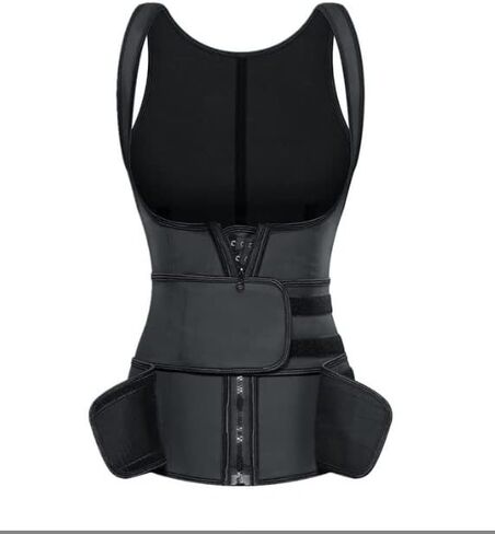 Women waist trainer corset vest compression sweat belly belt body shaper Weight Loss Breathable Hip Bodysuits in Saudi Arabia