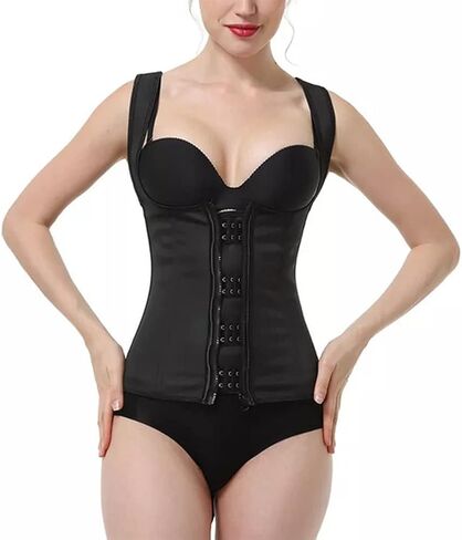 Women waist trainer corset vest compression sweat belly belt body shaper Weight Loss Breathable Hip Bodysuits in Saudi Arabia