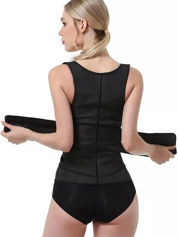 Women waist trainer corset vest compression sweat belly belt body shaper Weight Loss Breathable Hip Bodysuits in Saudi Arabia