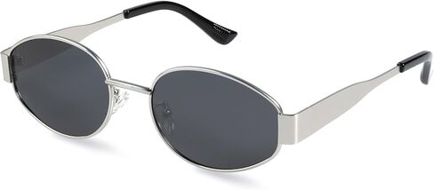 livho Retro Polarized Sunglasses - UV400 Protection, Oval Shape, Metal Frames - Matching Soft Case Inlcuded in Saudi Arabia
