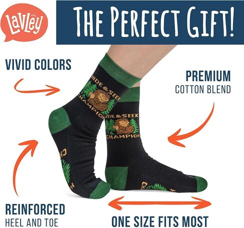 Lavley Funny Socks for Adults - Cool novelty socks for men, women and teens - Great stocking stuffer or birthday gift in Saudi Arabia