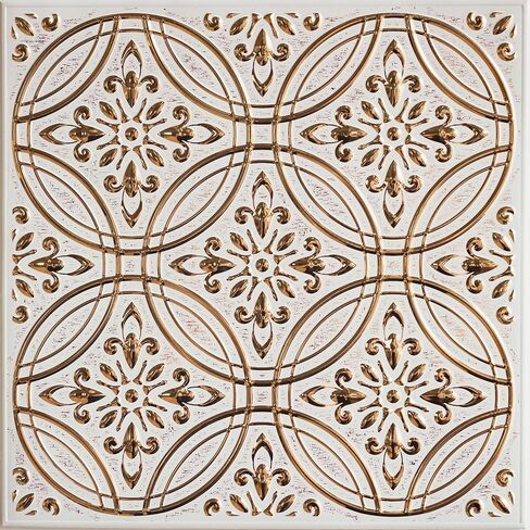 10-Pack Peel and Stick Metal Tiles – 8" x 8" Rustic Farmhouse Design, Water-Resistant Aluminum, Repositionable, Renter-Friendly Backsplash for Kitchen, Bathroom, Ceiling & DIY Projects in Saudi Arabia