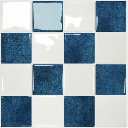 STICKGOO 10 Sheets Peel and Stick Backsplash - 9" x 9" 4D Adhesive Peel and Stick Tile Backsplash for Kitchen&Bathroom in Kuwait