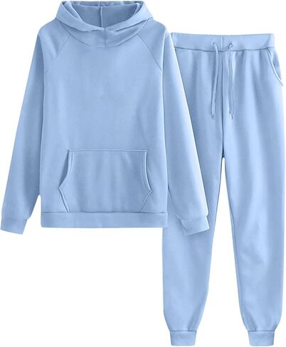 بنين بنات 2 قطعة Sweatsuit كنزة بغطاء رأس من الصوف البلوز و Sweatpants خريف شتاء رياضي رياضية 2025 مريح المطار الزي in Kuwait