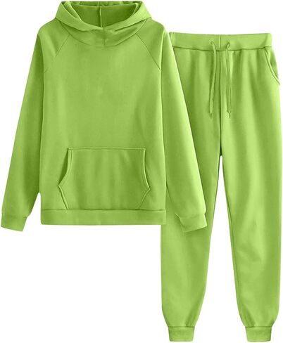 Boys Girls 2 Piece Sweatsuit Fleece Hoodie Sweatshirt and Sweatpants Fall Winter Athletic Tracksuit 2025 Comfy Airport Outfit in Saudi Arabia