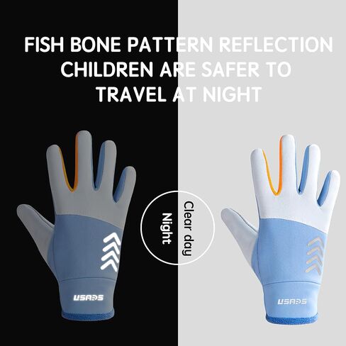 Warm Kids Winter Gloves Lightweight Kids Cycling Gloves-Waterproof and Non-Slip for Cycling, Ice Skating, Hiking, Snow, Boys Girls Aged 3-13 Years in Saudi Arabia
