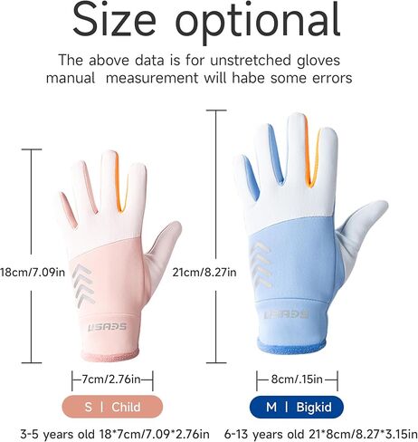 Warm Kids Winter Gloves Lightweight Kids Cycling Gloves-Waterproof and Non-Slip for Cycling, Ice Skating, Hiking, Snow, Boys Girls Aged 3-13 Years in Saudi Arabia