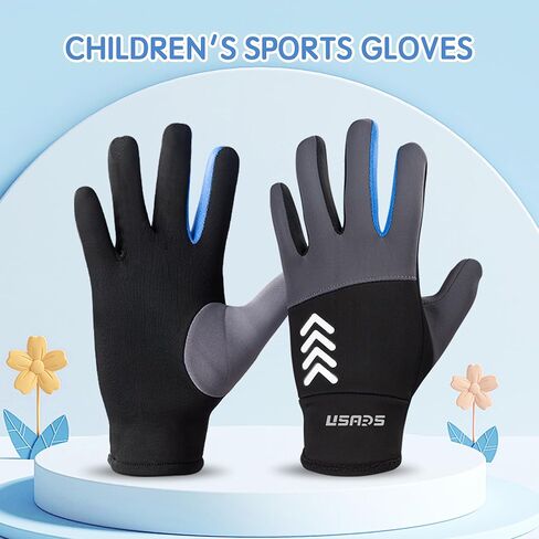 Warm Kids Winter Gloves Lightweight Kids Cycling Gloves-Waterproof and Non-Slip for Cycling, Ice Skating, Hiking, Snow, Boys Girls Aged 3-13 Years in Saudi Arabia