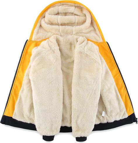 Kids Boys Sherpa Fleece Lined Jacket Hoodie Sweatshirt Fall Winter Spring Casual Warm Clothes(No Pilling,No Fade) in Saudi Arabia